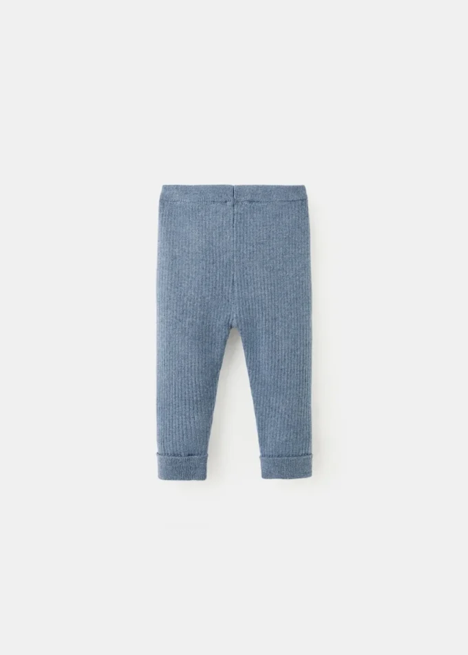 Legginsy z dzianiny prążkowanej Legginsy z dzianiny prążkowanej