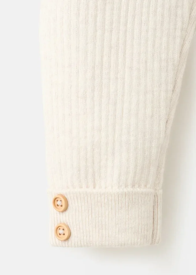 Legginsy z dzianiny prążkowanej Legginsy z dzianiny prążkowanej