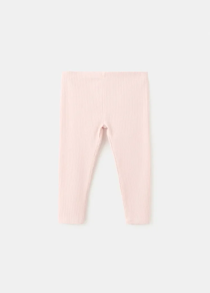 Legginsy z prążkowanej bawełny Legginsy z prążkowanej bawełny