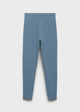 Legginsy z prążkowanej bawełny