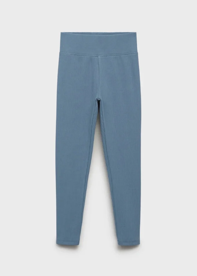 Legginsy z prążkowanej bawełny Legginsy z prążkowanej bawełny