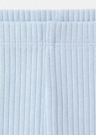 Legginsy z prążkowanej bawełny