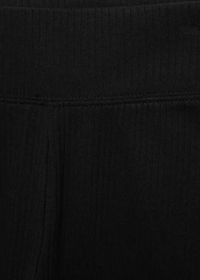 Legginsy z prążkowanej bawełny Legginsy z prążkowanej bawełny