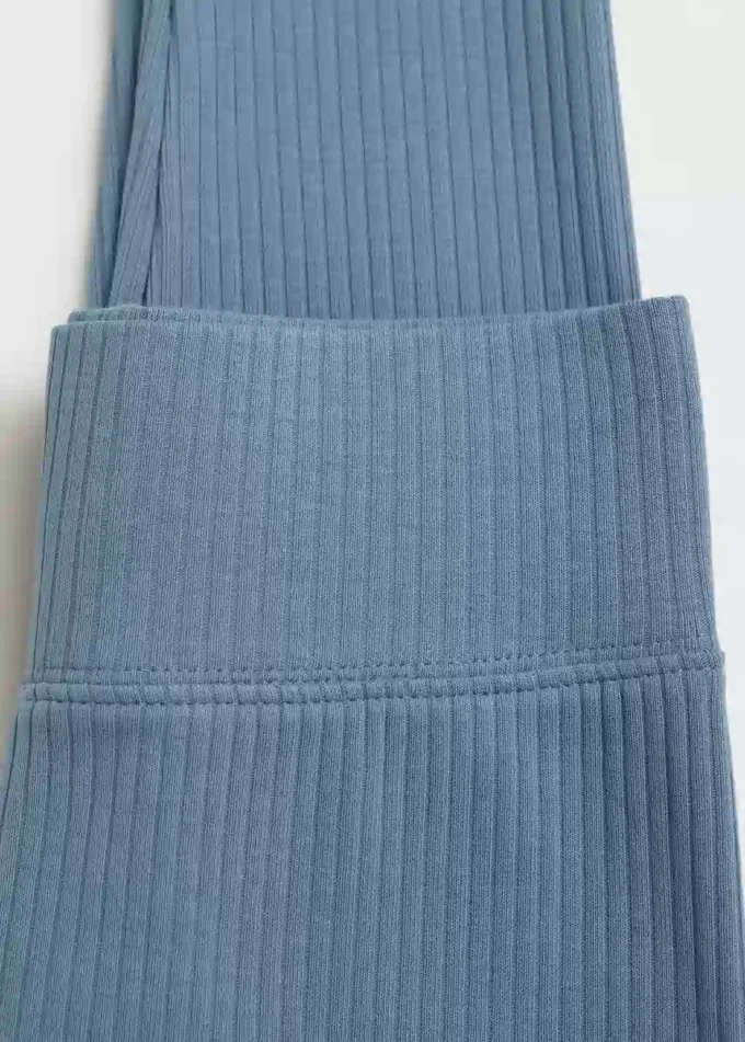 Legginsy z prążkowanej bawełny Legginsy z prążkowanej bawełny