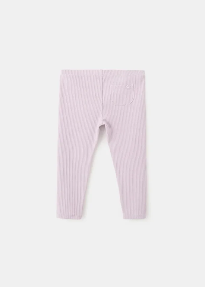 Legginsy z prążkowanej bawełny Legginsy z prążkowanej bawełny