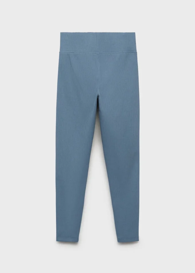 Legginsy z prążkowanej bawełny Legginsy z prążkowanej bawełny