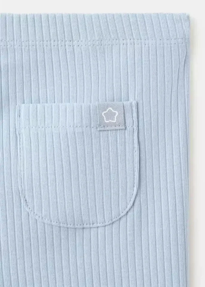 Legginsy z prążkowanej bawełny Legginsy z prążkowanej bawełny