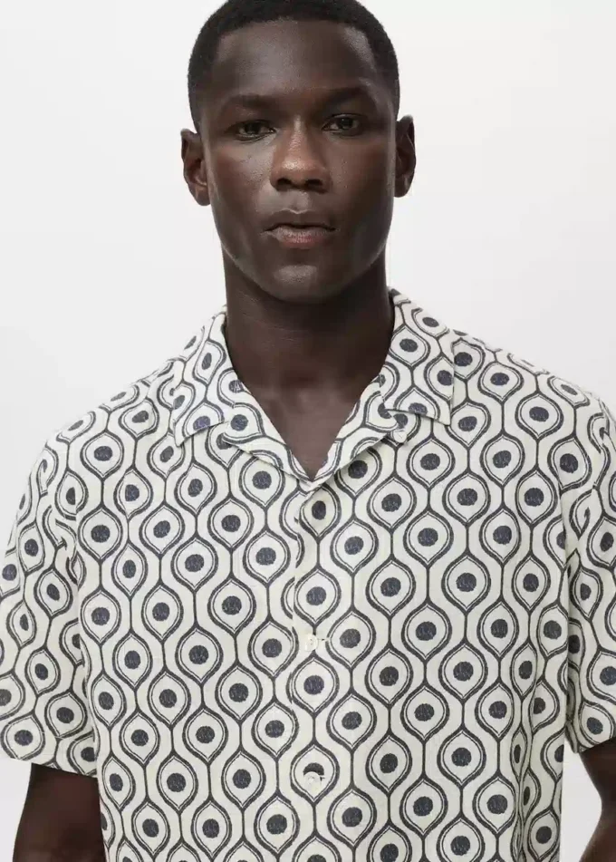 Luźna koszula z nadrukiem Luźna koszula z nadrukiem