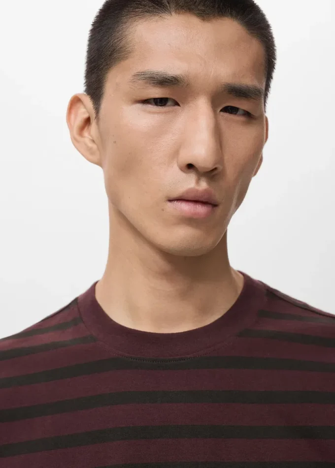 Luźna koszulka w paski, 100% bawełna Luźna koszulka w paski, 100% bawełna