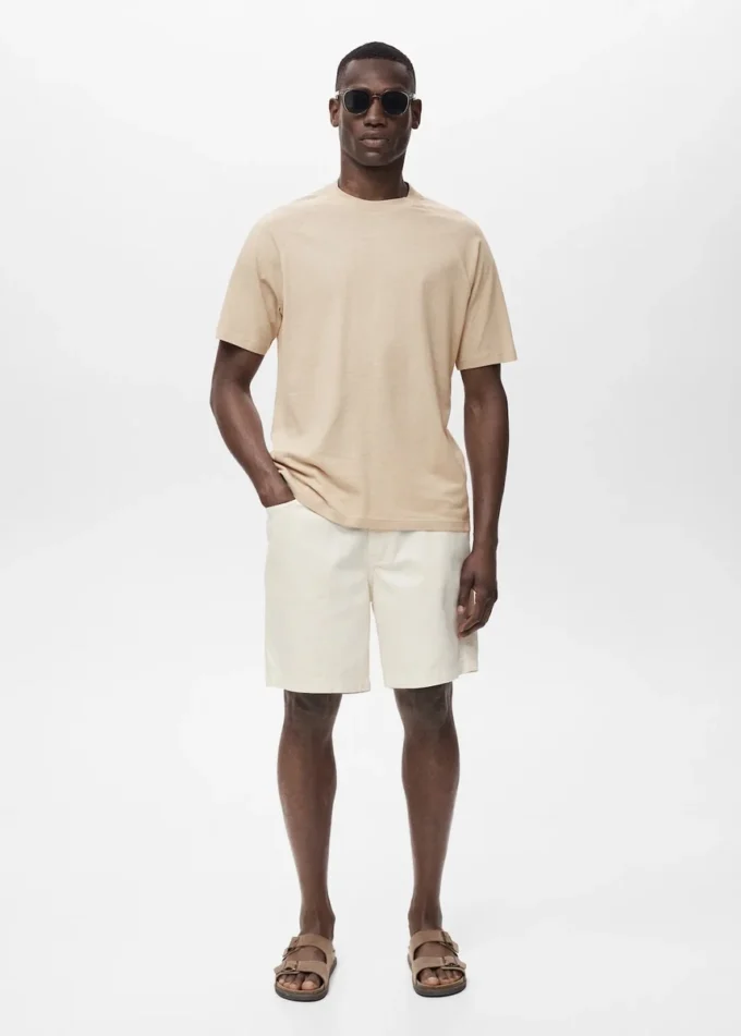 Luźna koszulka z bawełny i lnu Luźna koszulka z bawełny i lnu