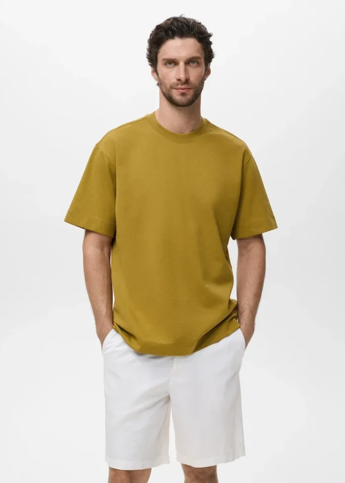 Luźna koszulka z dzianiny dresowej Luźna koszulka z dzianiny dresowej