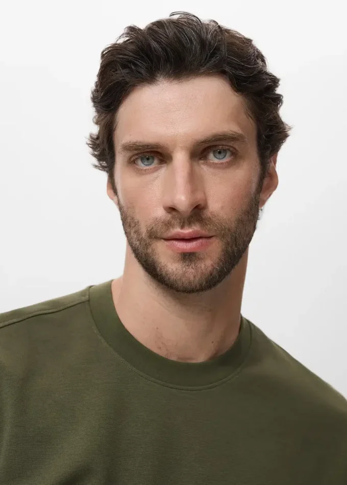 Luźna koszulka z dzianiny dresowej Luźna koszulka z dzianiny dresowej