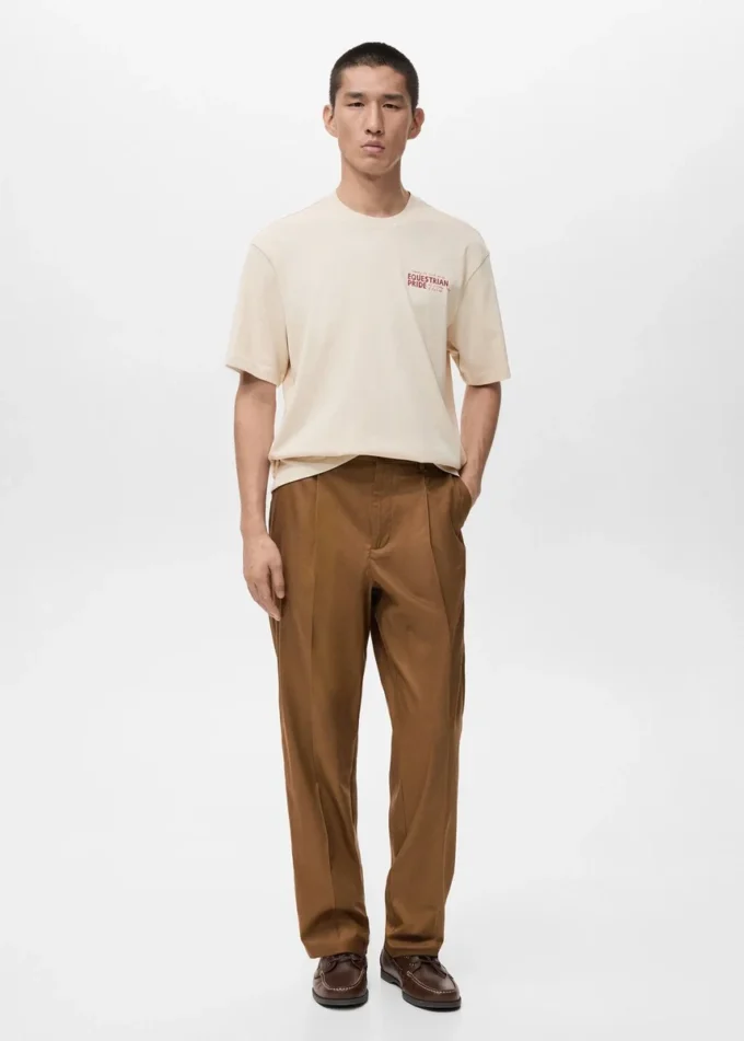 Luźna koszulka z nadrukiem Luźna koszulka z nadrukiem