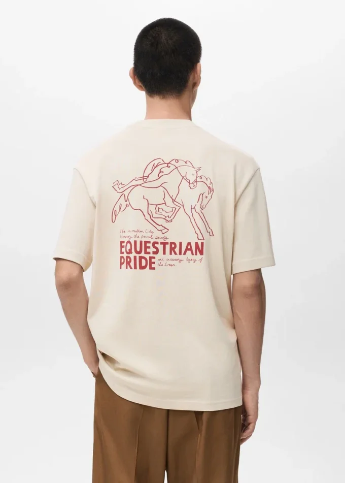 Luźna koszulka z nadrukiem Luźna koszulka z nadrukiem