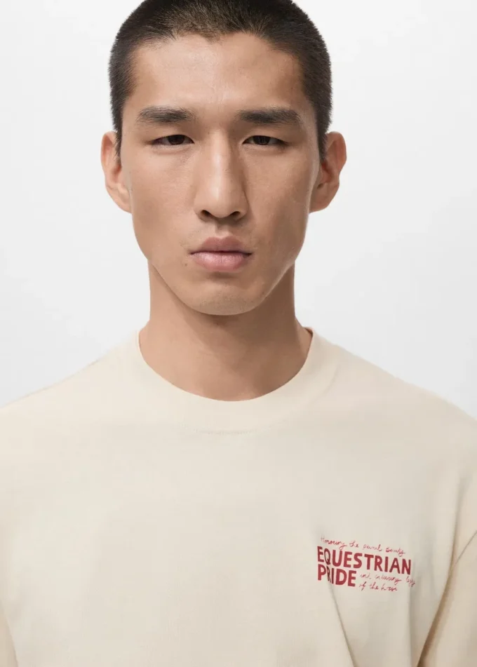 Luźna koszulka z nadrukiem Luźna koszulka z nadrukiem