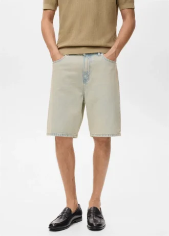 Luźne bermudy z dżinsu