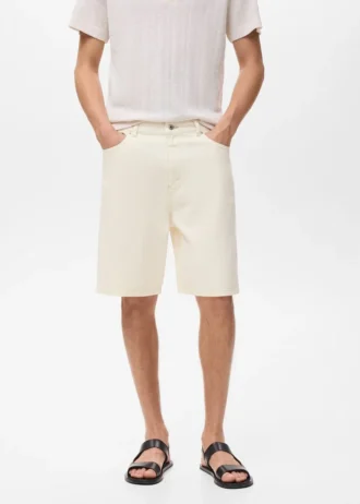 Luźne bermudy z dżinsu