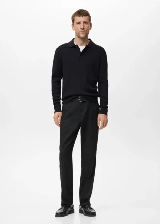 Luźne spodnie o prostym kroju