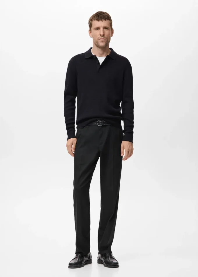 Luźne spodnie o prostym kroju Luźne spodnie o prostym kroju