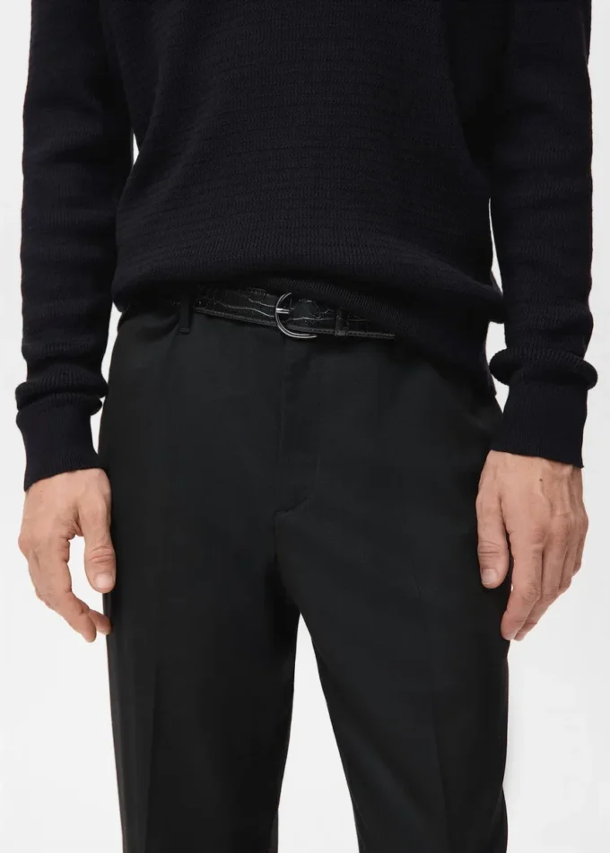 Luźne spodnie o prostym kroju Luźne spodnie o prostym kroju