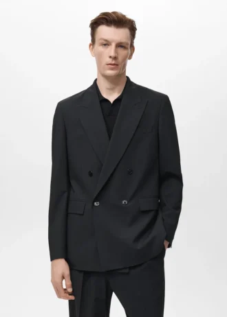 Marynarka dwurzędowa Boston o regularnym kroju