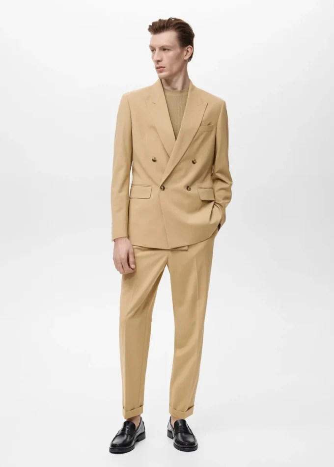 Marynarka dwurzędowa Boston o regularnym kroju Marynarka dwurzędowa Boston o regularnym kroju