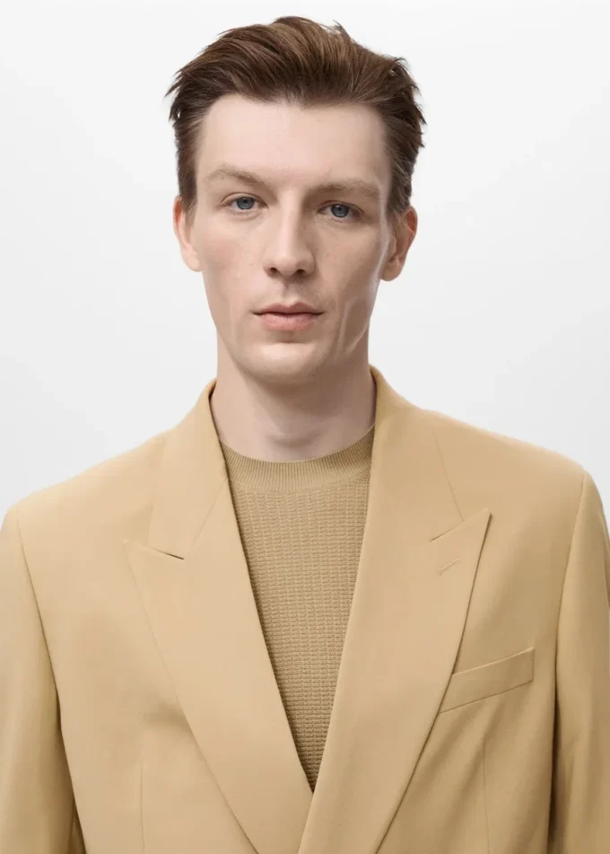 Marynarka dwurzędowa Boston o regularnym kroju Marynarka dwurzędowa Boston o regularnym kroju