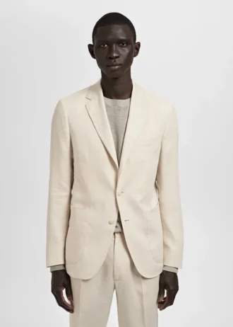 Marynarka garniturowa Salerno 100% len, slim fit