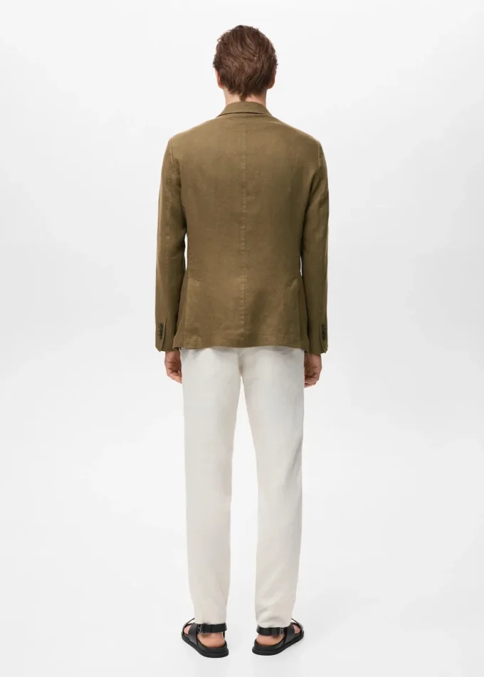 Marynarka garniturowa Salerno 100% len, slim fit