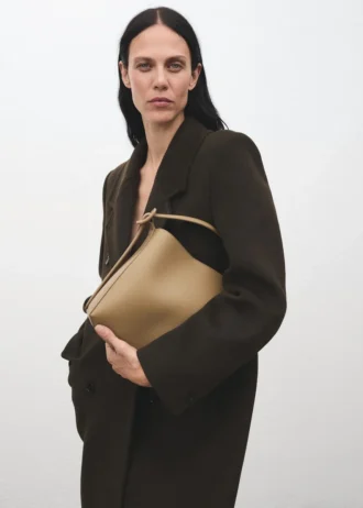 Mini torba typu shopper z klamrą