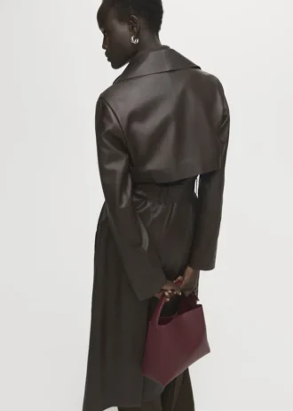 Mini torba typu shopper z klamrą