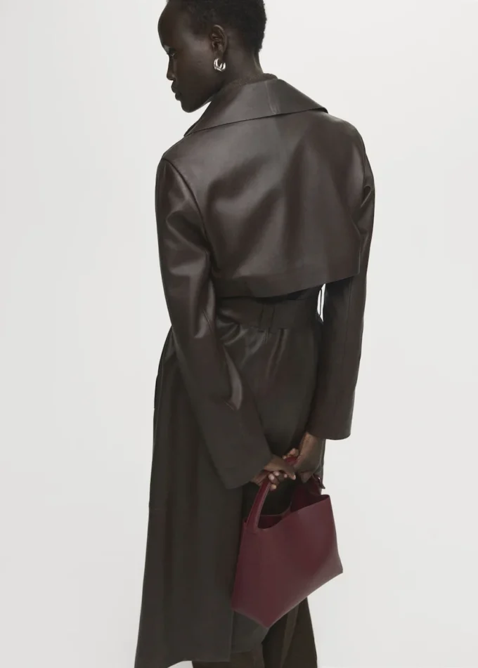 Mini torba typu shopper z klamrą Mini torba typu shopper z klamrą