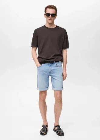 Obcisłe bermudy jeansowe Obcisłe bermudy jeansowe