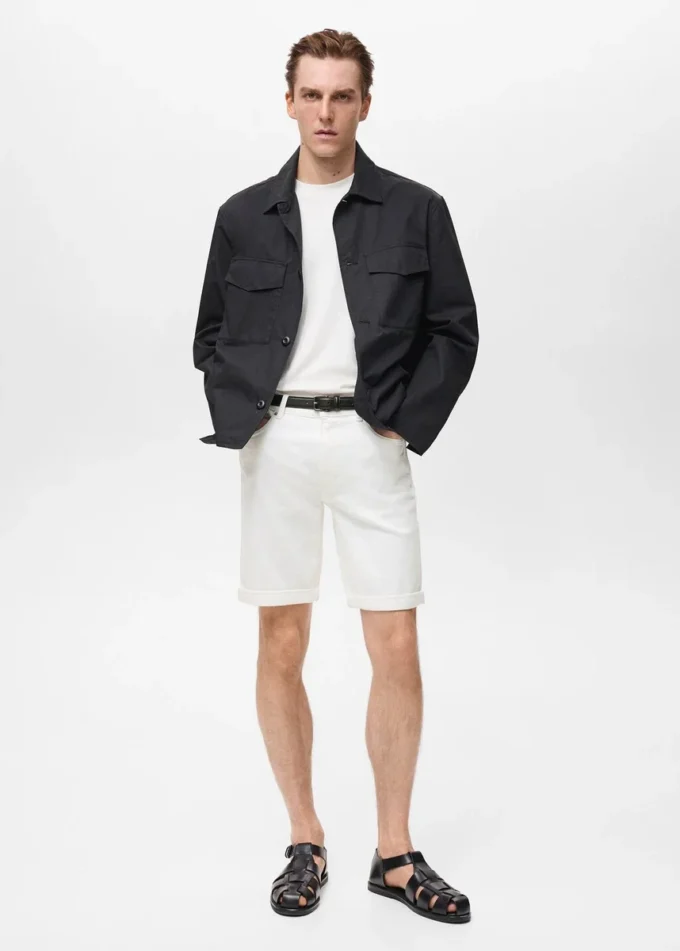 Obcisłe bermudy jeansowe Obcisłe bermudy jeansowe