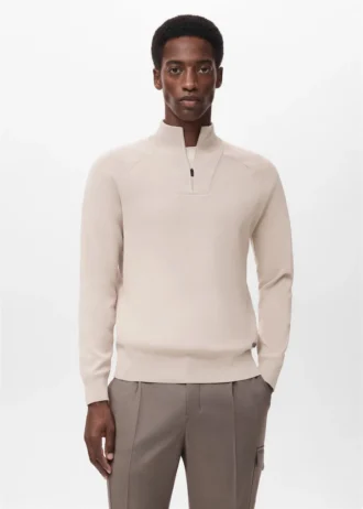 Oddychający sweter z zamkiem błyskawicznym