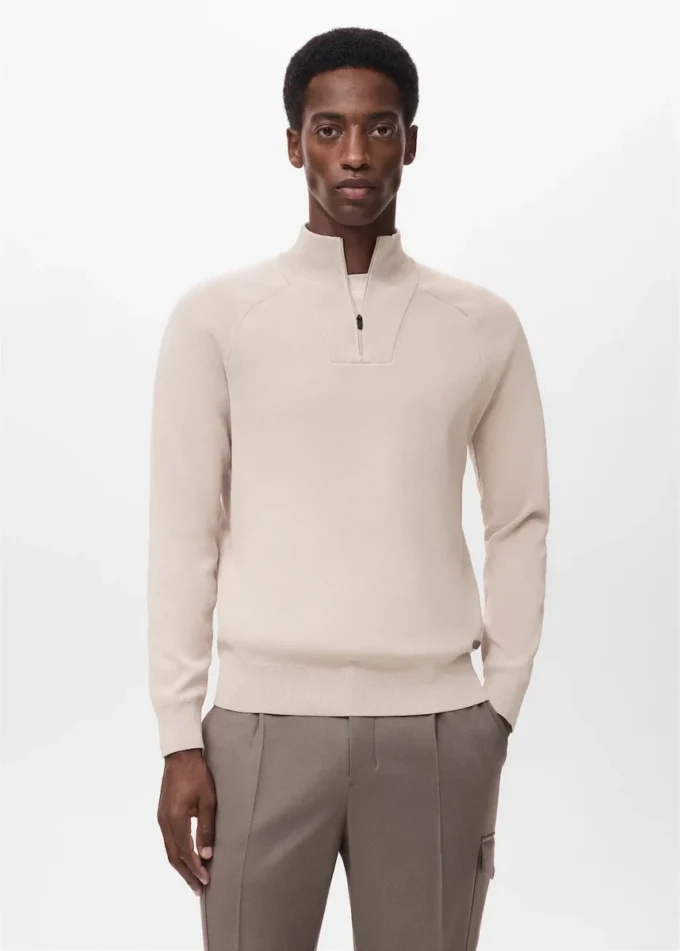 Oddychający sweter z zamkiem błyskawicznym Oddychający sweter z zamkiem błyskawicznym