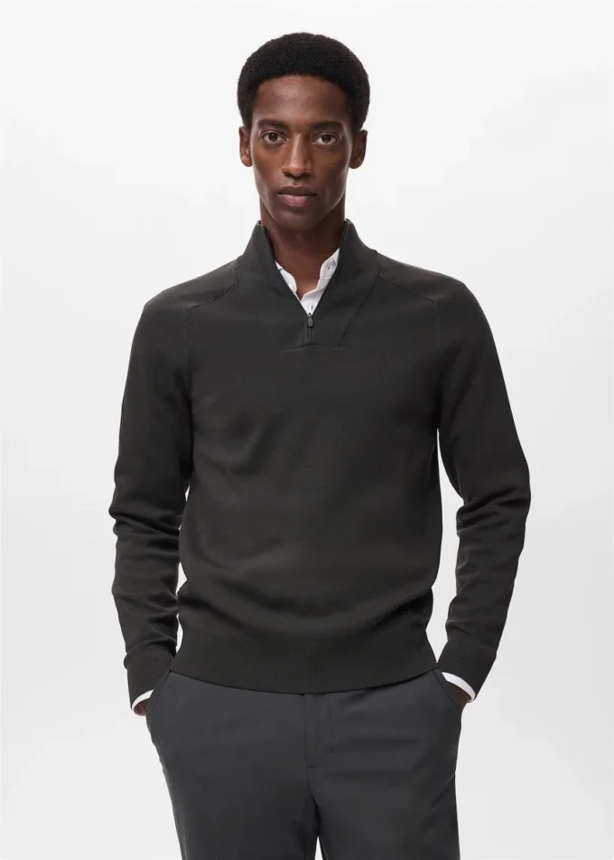 Oddychający sweter z zamkiem błyskawicznym Oddychający sweter z zamkiem błyskawicznym