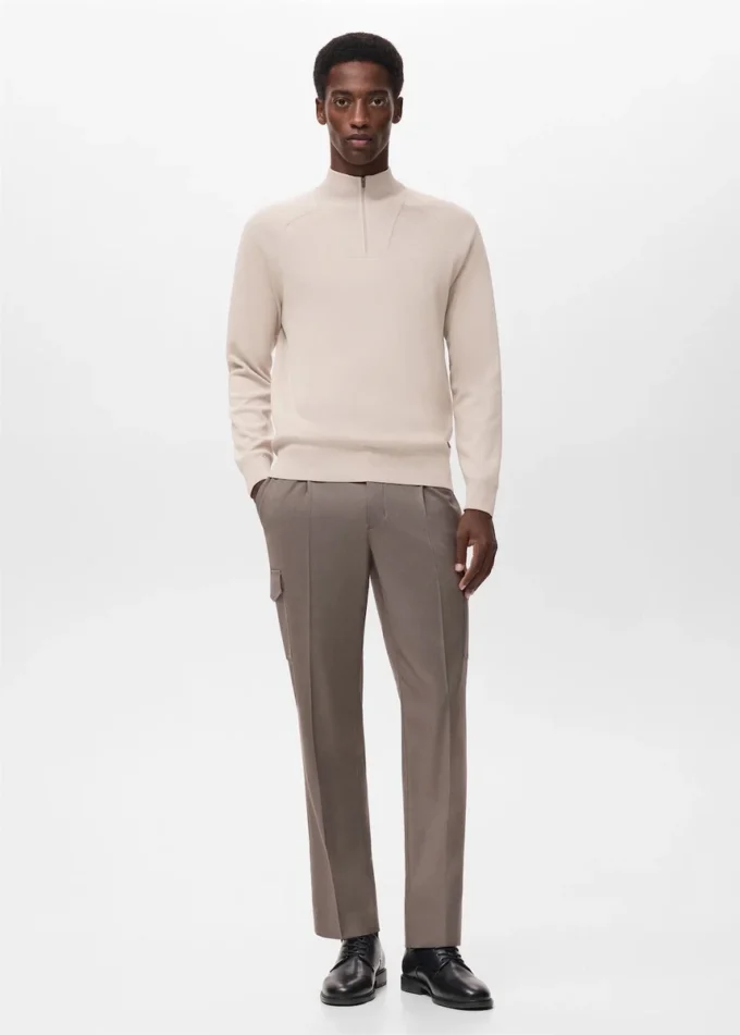 Oddychający sweter z zamkiem błyskawicznym Oddychający sweter z zamkiem błyskawicznym