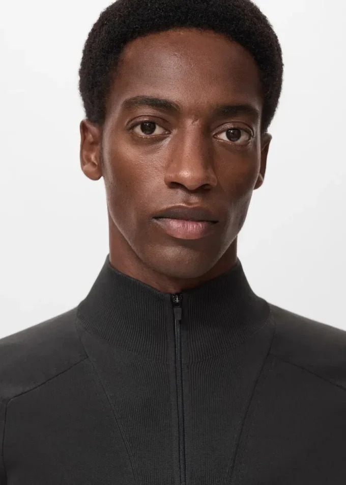 Oddychający sweter z zamkiem błyskawicznym Oddychający sweter z zamkiem błyskawicznym