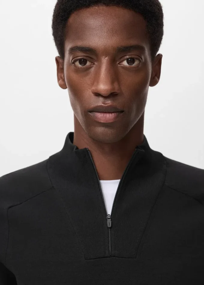 Oddychający sweter z zamkiem błyskawicznym Oddychający sweter z zamkiem błyskawicznym