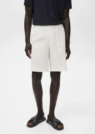 Odszyte na wąsko bawełniane bermudy chino