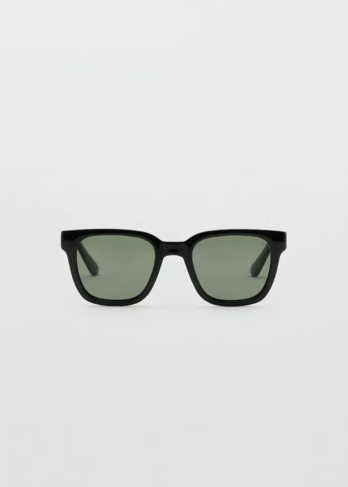 Okulary przeciwsłoneczne z prostokątną oprawką Okulary przeciwsłoneczne z prostokątną oprawką