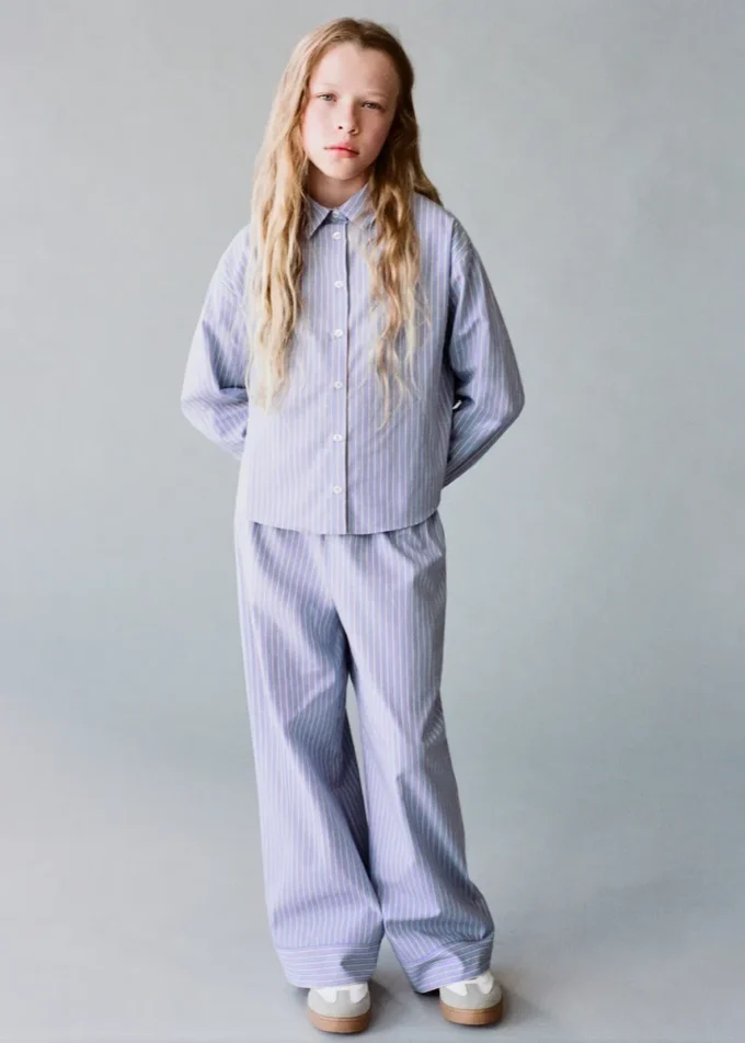 Oversize’owa koszula w paski z bawełny Oversize’owa koszula w paski z bawełny