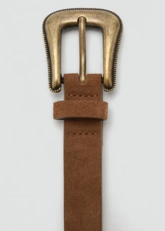 Pasek ze skóry z ćwiekami