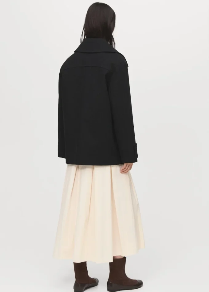 Płaszcz dwurzędowy z mieszanki wełny Płaszcz dwurzędowy z mieszanki wełny