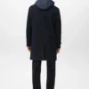 Płaszcz wełniany z odpinanym kapturem Płaszcz wełniany z odpinanym kapturem