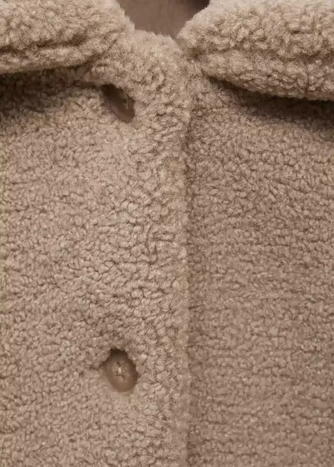 Płaszcz z efektem owczej skóry Płaszcz z efektem owczej skóry