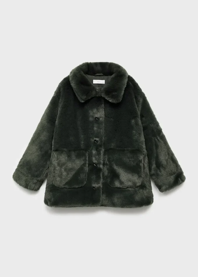 Płaszcz ze sztucznego futra Płaszcz ze sztucznego futra