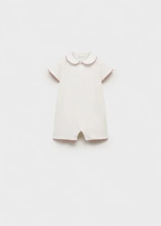 Piżama body z kołnierzykiem babydoll