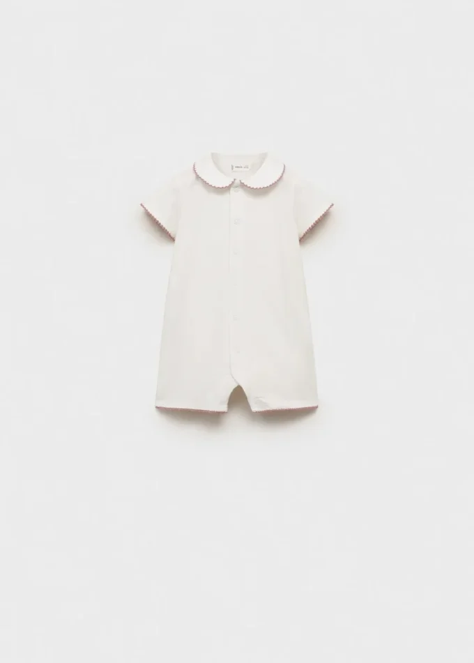 Piżama body z kołnierzykiem babydoll Piżama body z kołnierzykiem babydoll